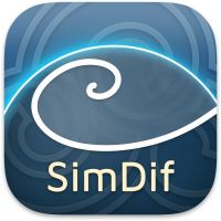 &bdquo;SimDif&ldquo; programos piktograma